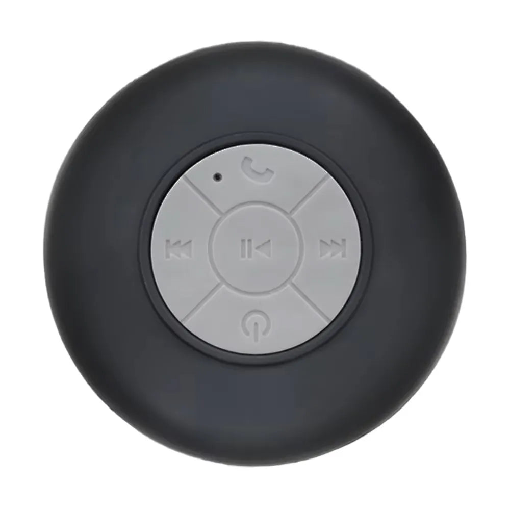 Waterproof Bluetooth Speaker with Colorful LED Lights, Strong Suction Cup & Phone Holder, Portable Mini Speaker for Outdoor/Show