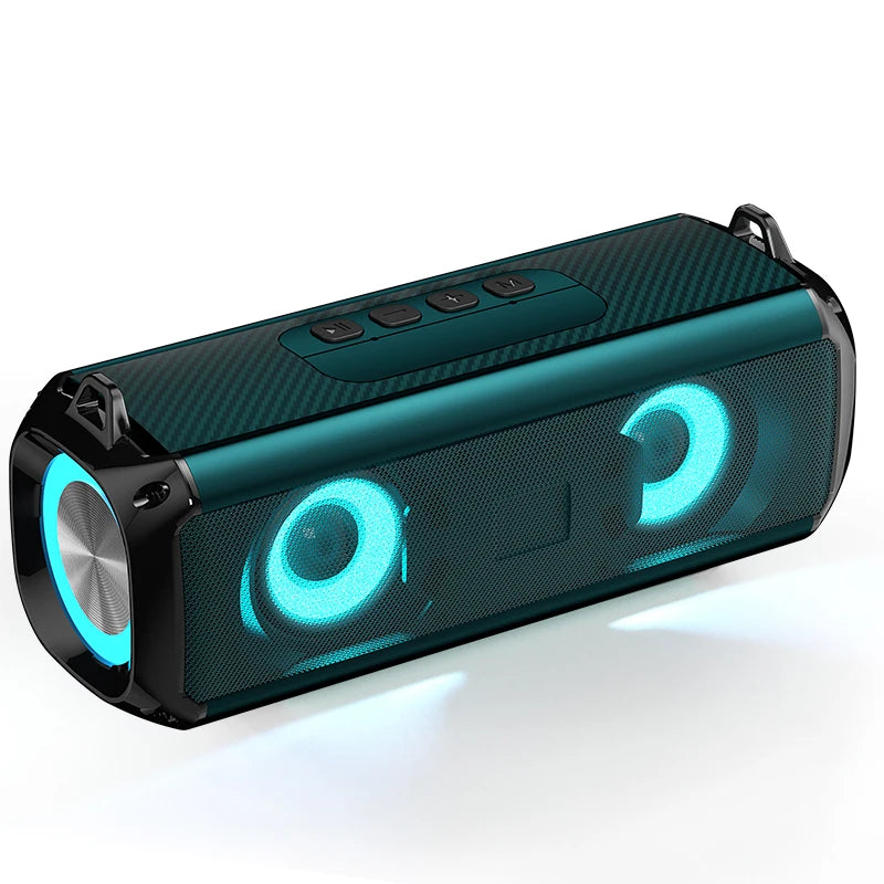 RGB Speaker Portable Wireless Music Player & Soulder Straps LED Bluetooth 5.0 TF USB-C AUX