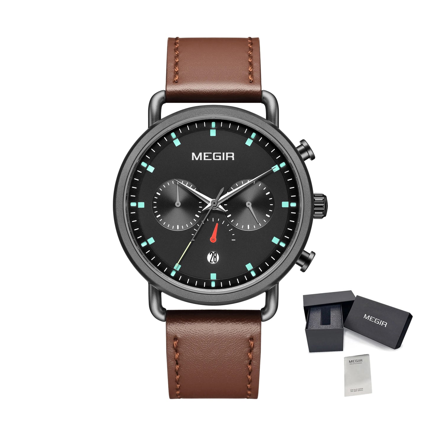 MEGIR Men Watch Top Brand Fashion Casual Quartz Watches Waterproof Date Man Sports Military Wristwatch Clock Relogio Masculino