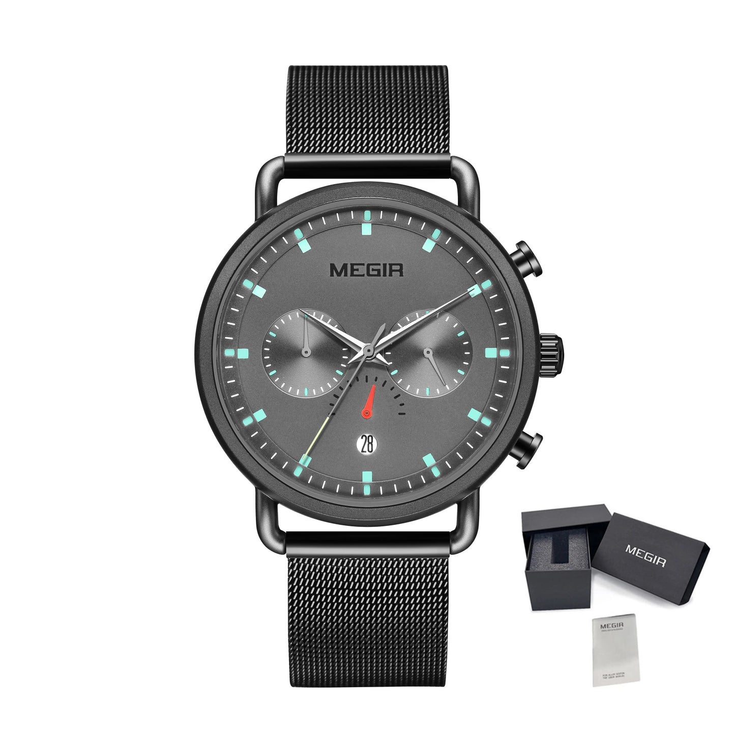 MEGIR Men Watch Top Brand Fashion Casual Quartz Watches Waterproof Date Man Sports Military Wristwatch Clock Relogio Masculino