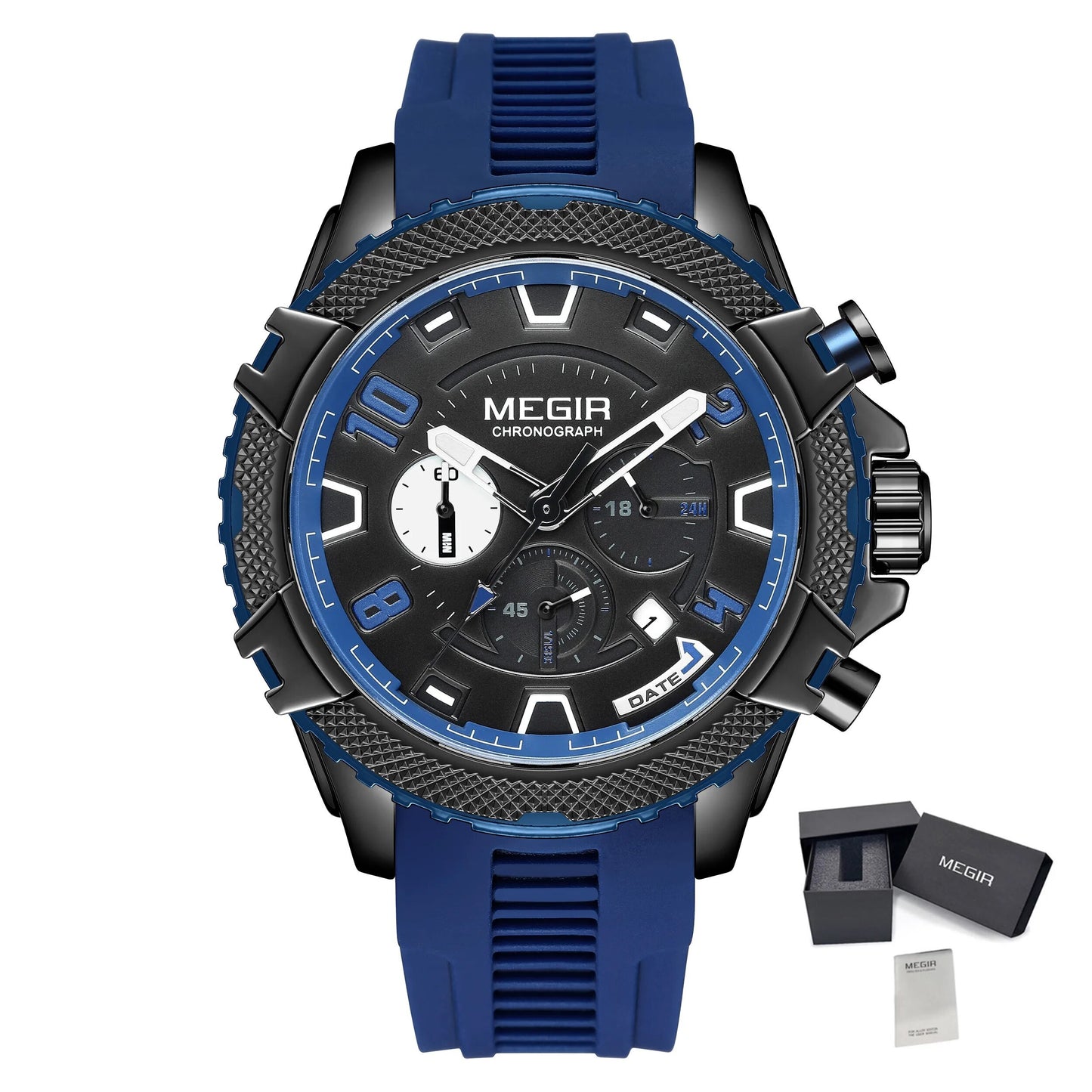 MEGIR Luxury Men's Watches Fashion Sport Quartz Watch Waterproof Date Chronograph Military Wristwatches Clock Reloj Hombre 2200