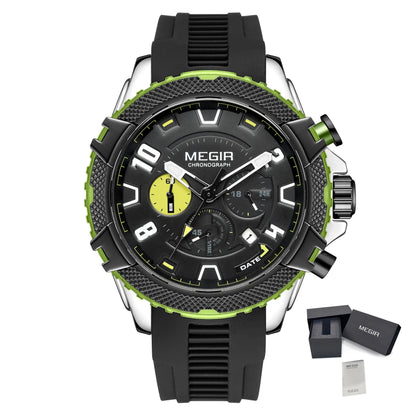 MEGIR Luxury Men's Watches Fashion Sport Quartz Watch Waterproof Date Chronograph Military Wristwatches Clock Reloj Hombre 2200