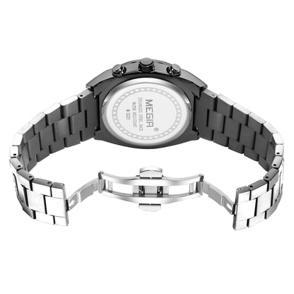 MEGIR New Watch for Men Top Brand Luxury Casual Quartz Wristwatch with Chronograph Waterproof Luminous Auto Date Reloj Hombre