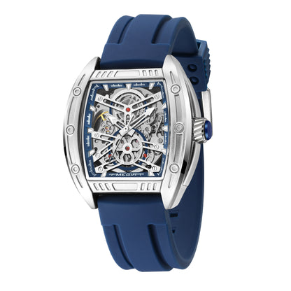 MEGIR Original Luxury Sport Watch for Men Silicone Band Automatic Mechanical Movement WristWatches Luminous Clock Reloj Hombre