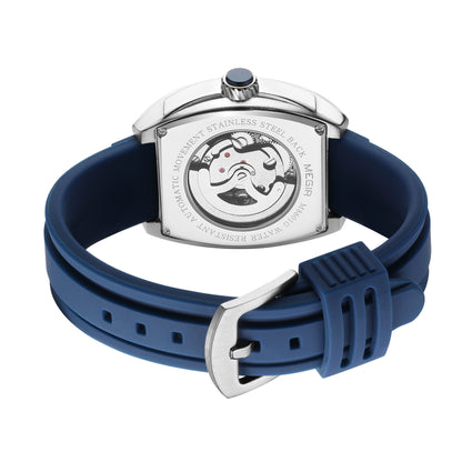 MEGIR Original Luxury Sport Watch for Men Silicone Band Automatic Mechanical Movement WristWatches Luminous Clock Reloj Hombre