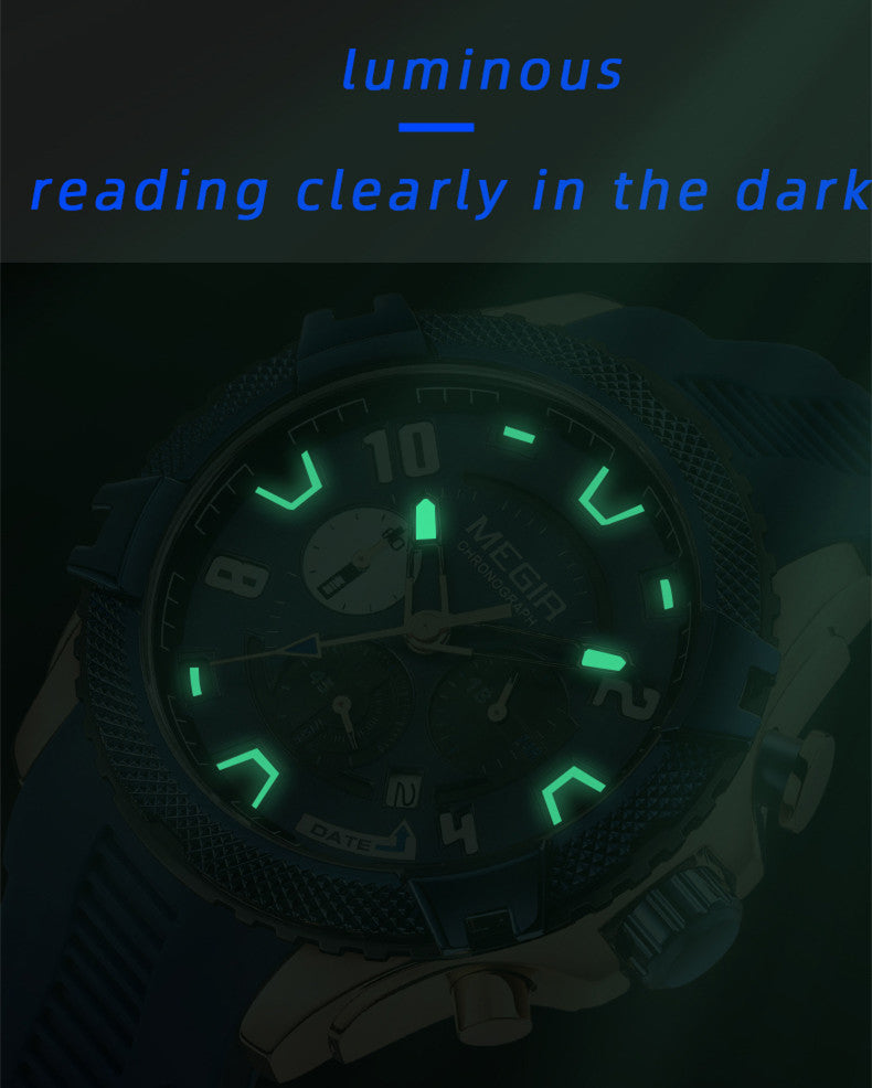 MEGIR Luxury Men's Watches Fashion Sport Quartz Watch Waterproof Date Chronograph Military Wristwatches Clock Reloj Hombre 2200