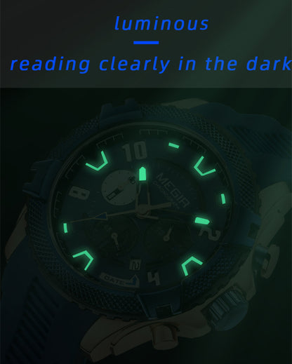 MEGIR Luxury Men's Watches Fashion Sport Quartz Watch Waterproof Date Chronograph Military Wristwatches Clock Reloj Hombre 2200