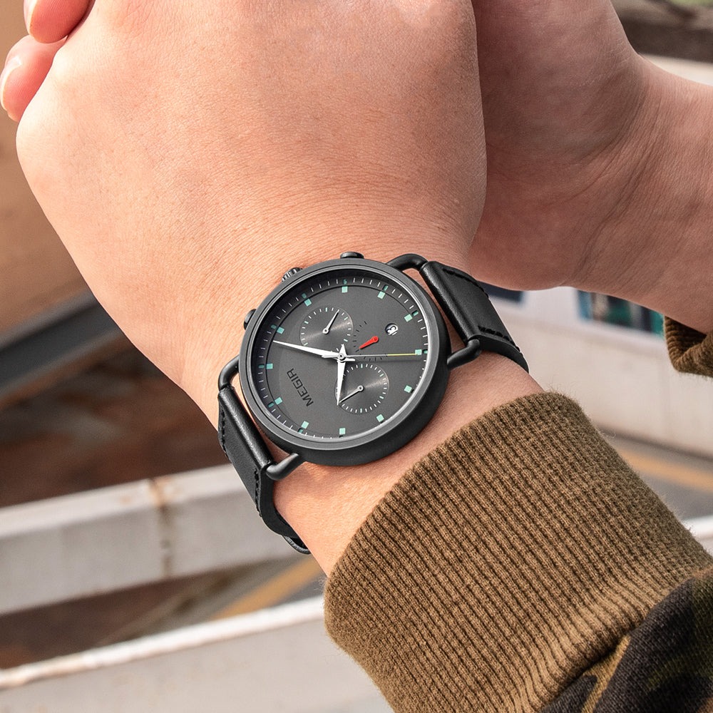 MEGIR Men Watch Top Brand Fashion Casual Quartz Watches Waterproof Date Man Sports Military Wristwatch Clock Relogio Masculino