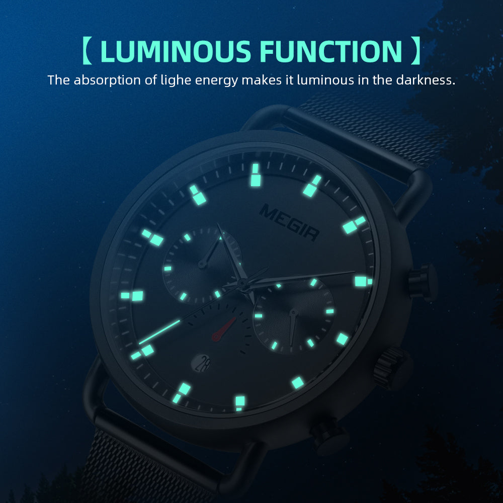 MEGIR Men Watch Top Brand Fashion Casual Quartz Watches Waterproof Date Man Sports Military Wristwatch Clock Relogio Masculino