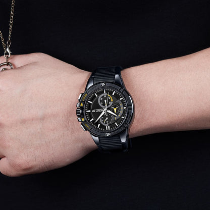 MEGIR Watches for Men Chronograph Fashion Luxury Sports Watches Silicone Strap Waterproof Calendar Quartz Man Clock Wristwatch