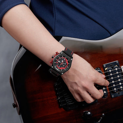 MEGIR Chronograph Sport Watch Men Silicone Military Wrist Watches Waterproof Date Clock Top Brand Quartz Watch Reloj Hombre 2051