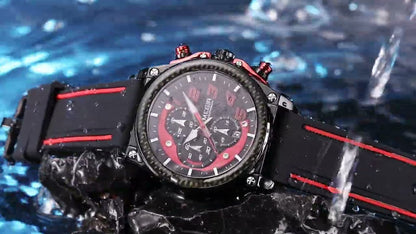 MEGIR Chronograph Sport Watch Men Silicone Military Wrist Watches Waterproof Date Clock Top Brand Quartz Watch Reloj Hombre 2051
