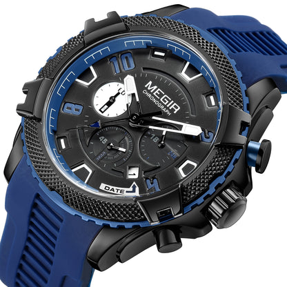 MEGIR Luxury Men's Watches Fashion Sport Quartz Watch Waterproof Date Chronograph Military Wristwatches Clock Reloj Hombre 2200