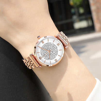 RUIMAS Fashion Women Watch Luxury Quartz Wristwatch Stainless Steel Ladies Casual Watches Dress Clock Relogio Feminino 538