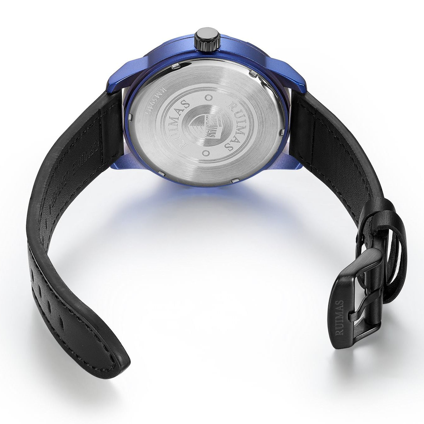 RUIMAS Men Wristwatch Luxury Leather Sports Military Wrist Watches Waterproof Large Dial Casual Quartz Clock Relogio Masculino