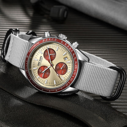 MEGIR Fashion Brand Men Wristwatches Military Sport Watches Canvas Strap Waterproof Chronograph Clock Gift for Men Montre Homme 2247
