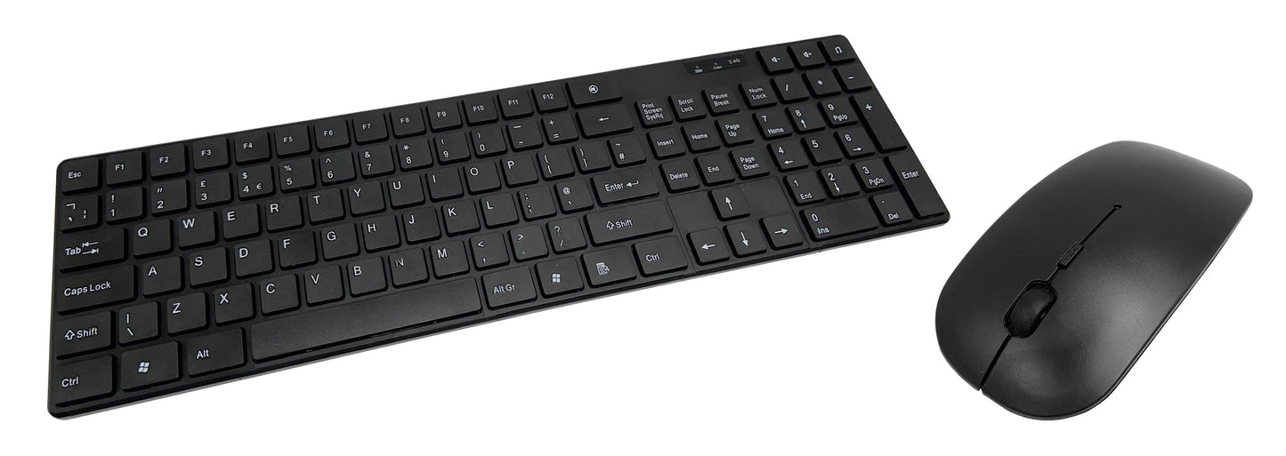 High Quality Wireless Keyboard & Mouse Desktop Combo in Black - KB-RF-888