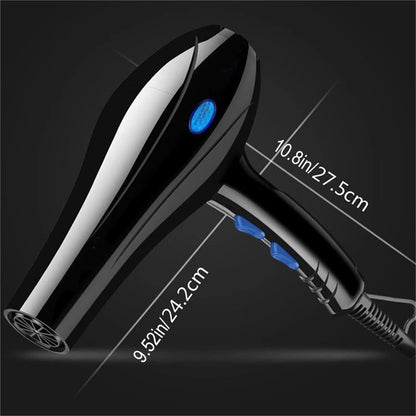 Hair Dryer 2200W Professional Powerful Hair Dryer Fast Heating Hot And Cold Adjustment Ionic Air Blow Dryer with Air Collecting