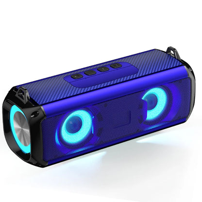 RGB Speaker Portable Wireless Music Player & Soulder Straps LED Bluetooth 5.0 TF USB-C AUX