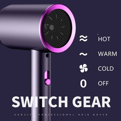 Professional Salon Hair Dryer with Ionic & Heat Protection Portable for Home Hotel Travel-for Household & Hotel Use