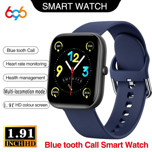 New Smart Watch New Fashion Men Women Blue Tooth Call Music Waterproof Sport Heart Rate Blood Oxygen Smartwatch Information push