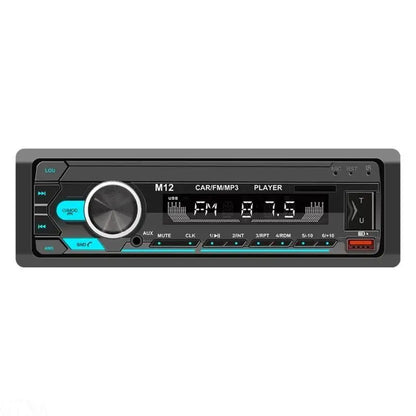 Audio Systems Multimedia Car Stereo - Single Din LCD Bluetooth-compatible Audio and Hands-Free Calling,MP3/USB, Aux-in,