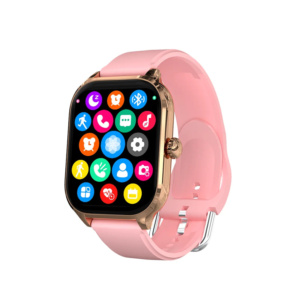 LAXASFIT New 2.01 Inch Smart Watch Man Woman Gift Full Touch Screen Sports Fitness Watch BT Call Digital Smart Watch