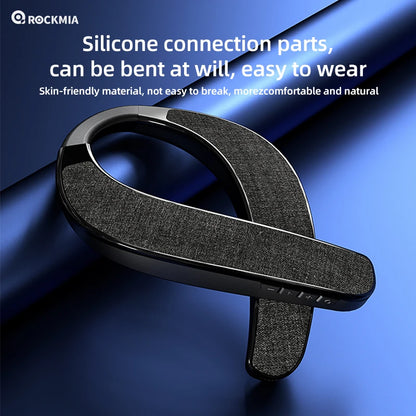 Rockmia EBS-905 3W*2 Wearable Neckband Speaker Bluetooth 5.0  Hands-free Ear-Free for TV Game Play  Home Outdoor Use TF  Card
