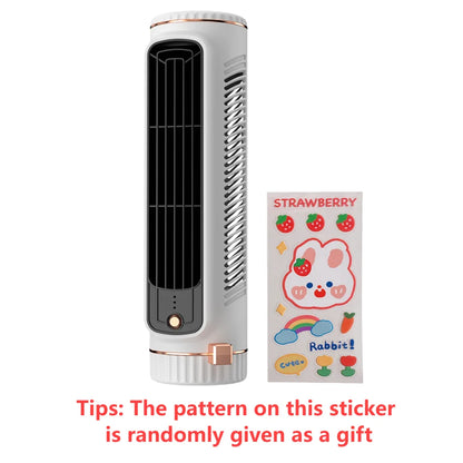 Household Desktop Tower Fan Portable Air Conditioner Fan Circulating Fan USB Charging Air Cooling Electric Fan for Room Home