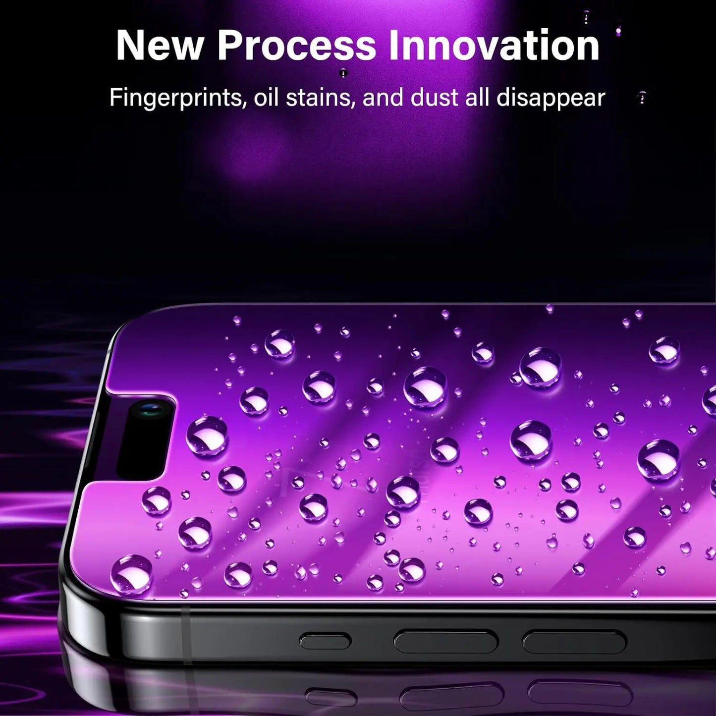 for iPhone 15 14 13 17 16 Pro Max Privacy Screen Protector Purple Gradient Anti Spy Anti Blue HD Screen Protector Tempered Glass