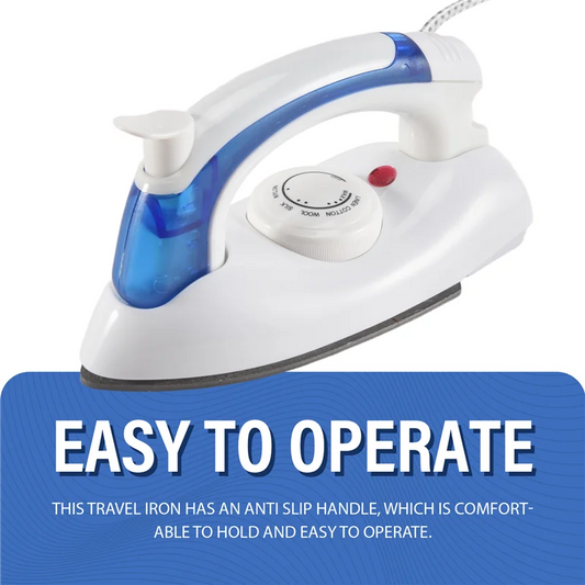 AA81-Travel Iron Portable Steam Iron For Clothes Mini Iron Non-Stick Plate Dry Ironing Steam Ironing Fast Heated Up EU Plug Dura