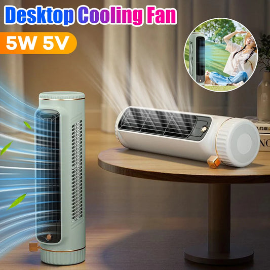 Household Desktop Tower Fan Portable Air Conditioner Fan Circulating Fan USB Charging Air Cooling Electric Fan for Room Home