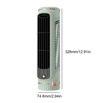 Household Desktop Tower Fan Portable Air Conditioner Fan Circulating Fan USB Charging Air Cooling Electric Fan for Room Home