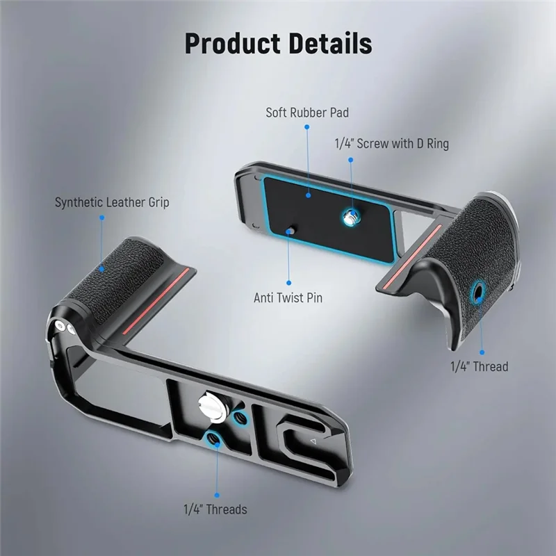 Grip For Nikon Z F Compatible Zf Handgrip L-Shape Design Ultra Thin Retro Formfitting Camera Mounting Baseplate With Handle