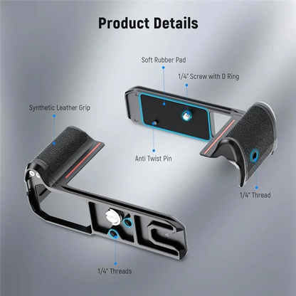 Grip For Nikon Z F Compatible Zf Handgrip L-Shape Design Ultra Thin Retro Formfitting Camera Mounting Baseplate With Handle