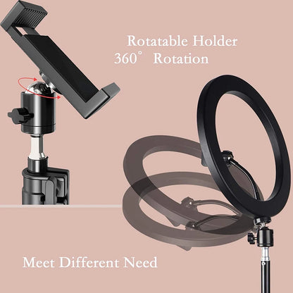 LED Selfie Ring Light Video Lights USB Ring Lamp Lighting With Mini Tripod Stand Rim Of Light To Make Youtube Fill Ringlight