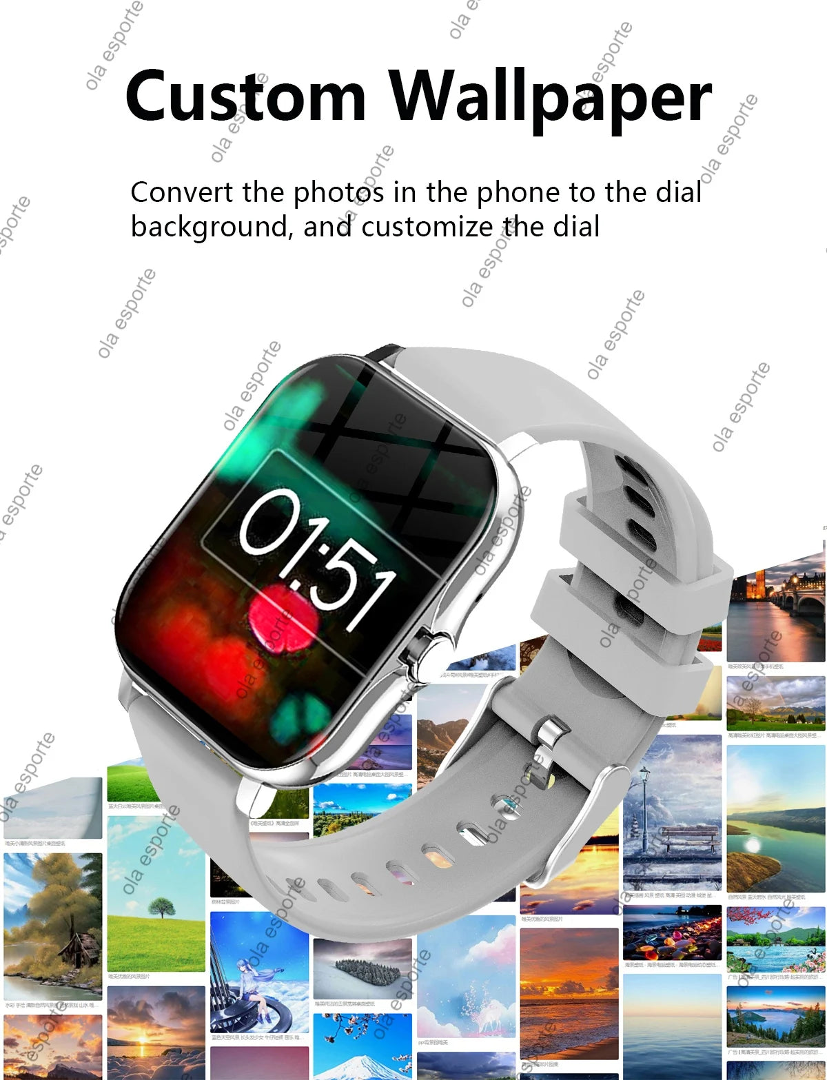 Smart Watch Men Women Gift Full Touch Screen Sports Fitness Watches Bluetooth Call Health Monitor Digital Smartwatch Wristwatch