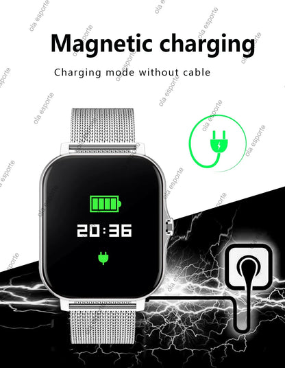 Smart Watch Men Women Gift Full Touch Screen Sports Fitness Watches Bluetooth Call Health Monitor Digital Smartwatch Wristwatch