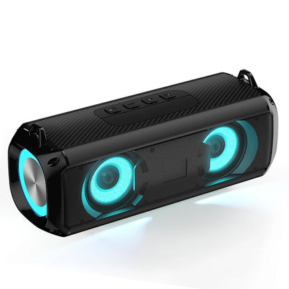 RGB Speaker Portable Wireless Music Player & Soulder Straps LED Bluetooth 5.0 TF USB-C AUX