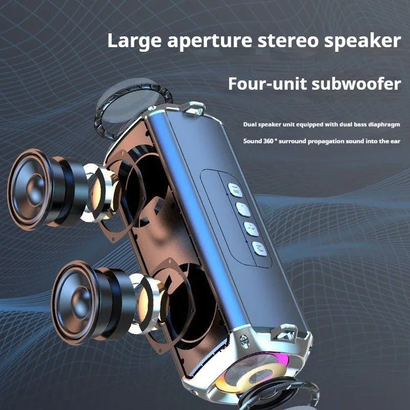 50W Subwoofer Colorful RGBLight WirelessBluetooth Caixa De Som Surround Sound Portable Party Home Karaoke Boombox Support TF/TWS