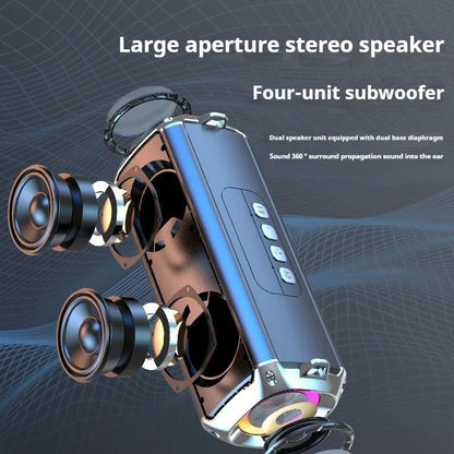 50W Subwoofer Colorful RGBLight WirelessBluetooth Caixa De Som Surround Sound Portable Party Home Karaoke Boombox Support TF/TWS