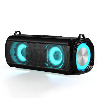 RGB Speaker Portable Wireless Music Player & Soulder Straps LED Bluetooth 5.0 TF USB-C AUX