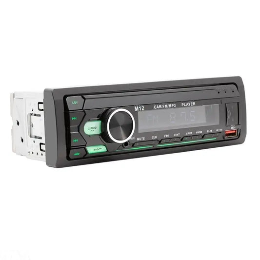 Audio Systems Multimedia Car Stereo - Single Din LCD Bluetooth-compatible Audio and Hands-Free Calling,MP3/USB, Aux-in,