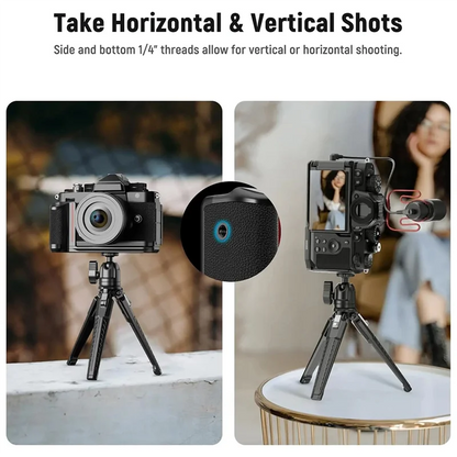 Grip For Nikon Z F Compatible Zf Handgrip L-Shape Design Ultra Thin Retro Formfitting Camera Mounting Baseplate With Handle