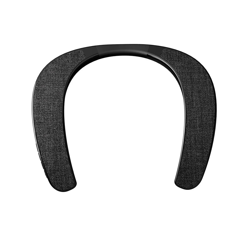 Rockmia EBS-905 3W*2 Wearable Neckband Speaker Bluetooth 5.0  Hands-free Ear-Free for TV Game Play  Home Outdoor Use TF  Card