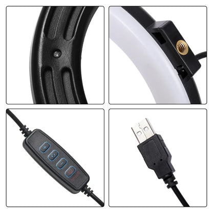 12 Inch Ring Light, Dimmable USB LED for Phone Photography, Live Streaming, For YouTube TikTok Videos