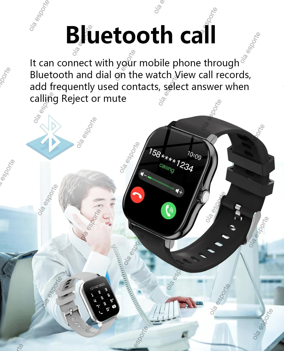 Smart Watch Men Women Gift Full Touch Screen Sports Fitness Watches Bluetooth Call Health Monitor Digital Smartwatch Wristwatch