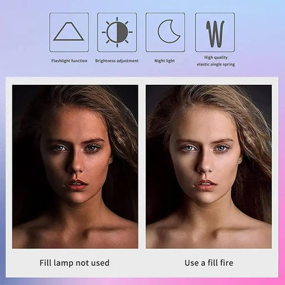 Mobile Phone LED Selfie Ring Light Portable Mini Durable Practical Three Stop Dimming Circle Photography Clip Fill Light