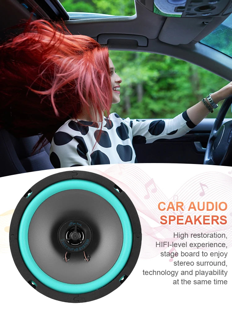 4/5/6 Inch Car Speakers Car 100W/160W Audio Music Stereo Full Range Frequency Car Stereo Speaker Universal Automotive Audio 2025