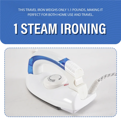 AA81-Travel Iron Portable Steam Iron For Clothes Mini Iron Non-Stick Plate Dry Ironing Steam Ironing Fast Heated Up EU Plug Dura